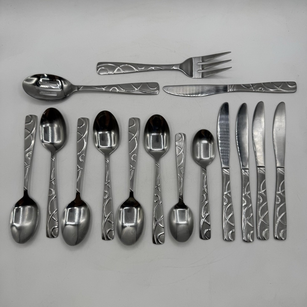 Cambridge Conquest Roam Sand 18/10 Stainless Steel Replacement Flatware Lot 15